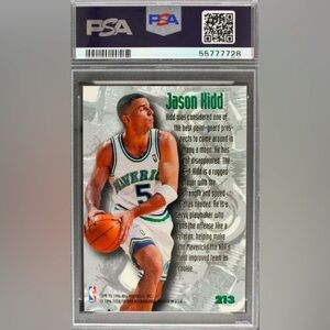 PSA 10 Jason Kidd nuts and bolts basketball card